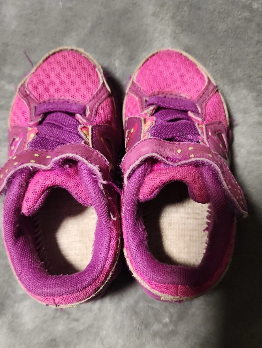 New Balance Kids Purple Hook-and-Loop Athletic Sneakers